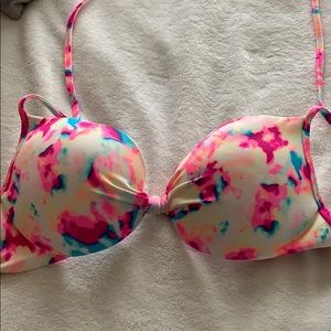 Padded tie dye bikini top